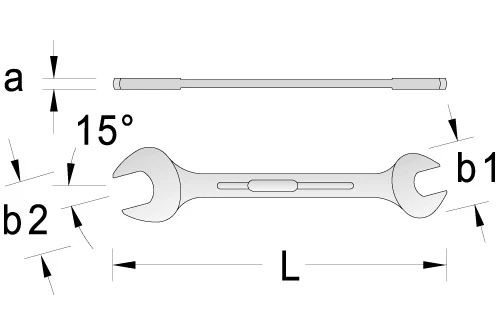 Gedore 6 7x9 Doppelmaulschlüssel 7x9 Mm 4 Gedore 6 7x9 Doppelmaulschlüssel 7x9 Mm – Bild 2