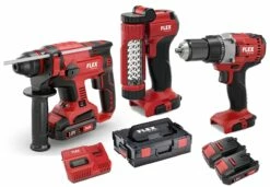 Flex Akku-Bohrschrauber DD 2G 18.0 + Bohrhammer CHE 18.0-EC