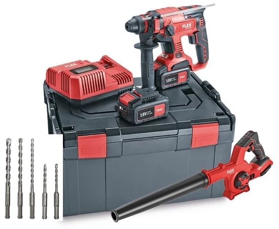 FLEX Akku Kombi-Bohrhammer CHE - Gebläse BW 18.0-EC 3 FLEX Akku Kombi-Bohrhammer CHE - Gebläse BW 18.0-EC