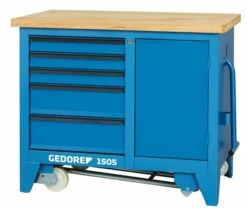 Gedore 1505 Rollwerkbank Mit 5 Schubladen