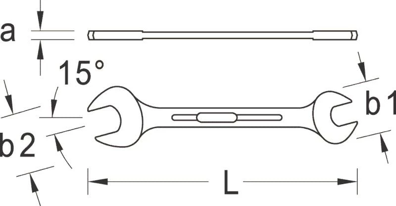 Gedore 3/4x25/32AF Doppelmaulschlüssel 4 Gedore 3/4x25/32AF Doppelmaulschlüssel – Bild 2