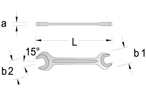 Gedore 895 Doppelmaulschlüssel 34x36 Mm 4 Gedore 895 Doppelmaulschlüssel 34x36 Mm – Bild 2