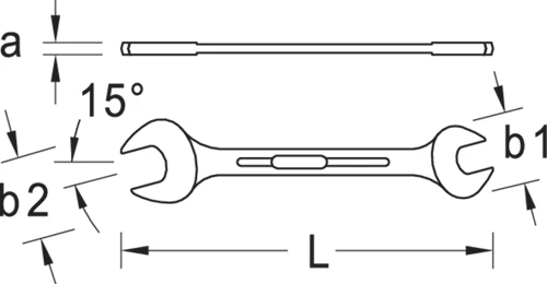 Gedore 6 5x5,5 Doppelmaulschlüssel 5 X 5,5 Mm 4 Gedore 6 5x5,5 Doppelmaulschlüssel 5 X 5,5 Mm – Bild 2