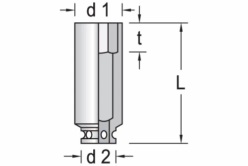 Gedore K 37 L 65 Kraftschraubereinsatz 1.1/2 Zoll 6-kt 65 Mm 4 Gedore K 37 L 65 Kraftschraubereinsatz 1.1/2 Zoll 6-kt 65 Mm – Bild 2