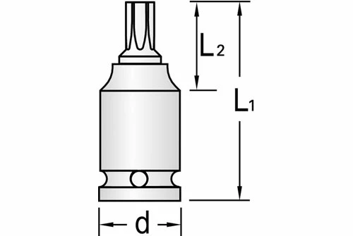 Gedore ITX K 19 T30 Kraftschraubereinsatz 1/2 Zoll TX T30 4 Gedore ITX K 19 T30 Kraftschraubereinsatz 1/2 Zoll TX T30 – Bild 2