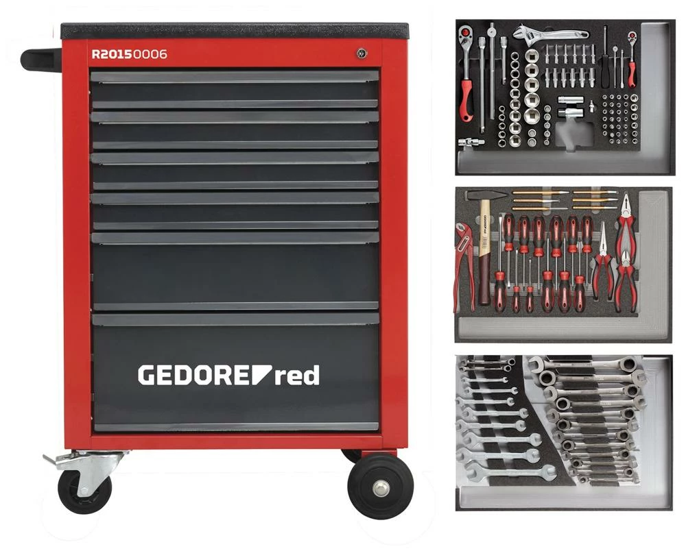 GEDORE Red R21560004 Werkstattwagen MECHANIC Bestückt 3 GEDORE Red R21560004 Werkstattwagen MECHANIC Bestückt