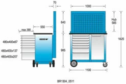Gedore Rollwerkbank Mit Rückwand BR 1504 0511 L 5 Gedore Rollwerkbank Mit Rückwand BR 1504 0511 L -WERKZEUGHANDEL ROEDER Verkäufe gedore rollwerkbank mit ruckwand hakensortiment br 1504 lh 1