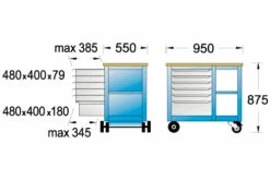 Gedore Rollwerkbank 1502 -WERKZEUGHANDEL ROEDER Verkäufe gedore rollwerkbank mit schraubstock 1502 s 1 1