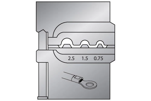 GEDORE Moduleinsatz 8140-04 Für Unisolierte Kabelschuhe 3 GEDORE Moduleinsatz 8140-04 Für Unisolierte Kabelschuhe